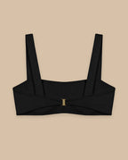 isabella-kron-dori-bandeau-bikini-top-with-straps-back-black-lay-flat-italian-luxury-swimwear