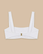isabella-kron-dori-bandeau-bikini-top-with-straps-back-white-lay-flat-italian-luxury-swimwear