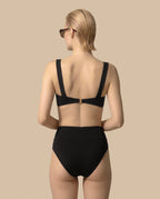 Isabella Kron Dori Bikini Brief Black back view flattering fit Italian bikini bottom