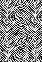 Close-up detail of Isabella Kron Savana zebra print pareo in black and white lightweight resortwear fabric.