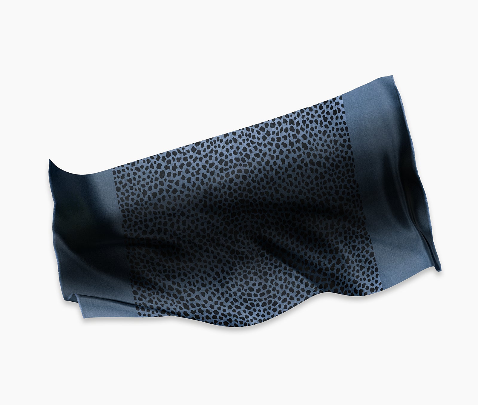 Flatlay of blue Ania Scarf – airy texture in a rich blue tone