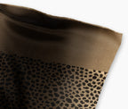 Detail of taupe fabric weave – Ania Scarf by Isabella Kron
