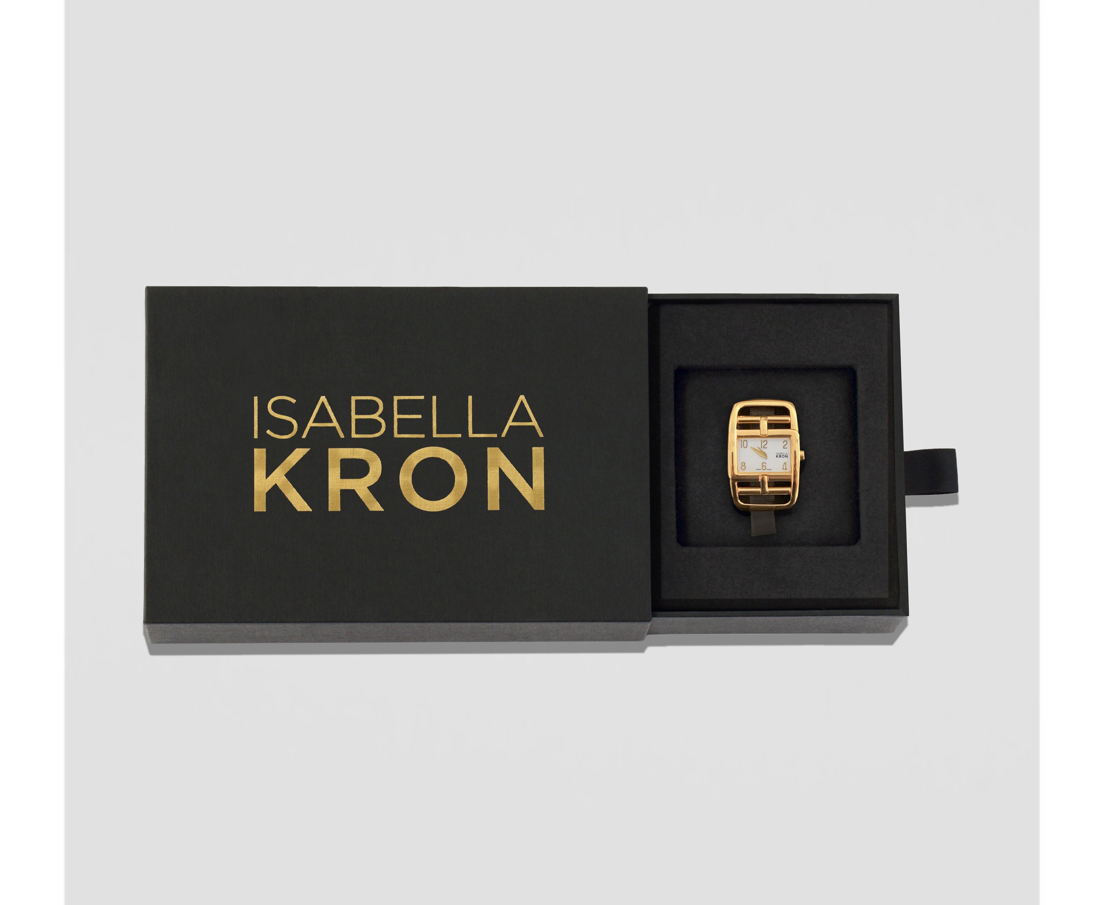 Open view of Divaugusta Watch box – showcasing luxury presentation and details