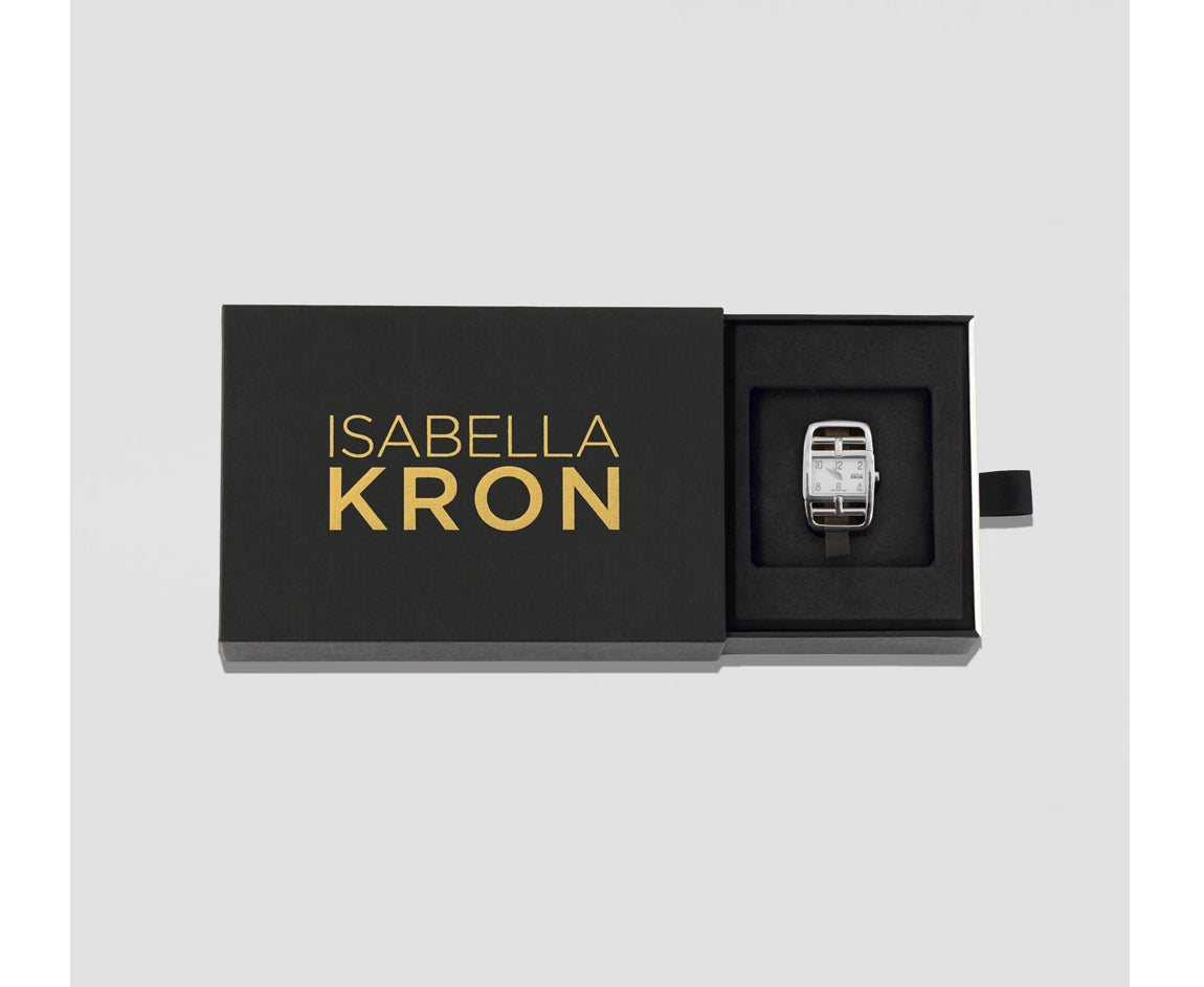 Divaugusta Watch packaging – closed box with elegant Isabella Kron branding