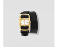 Divaugusta Watch in gold with double strap – elegant front view of dual-band design