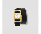Divaugusta Watch in gold with double strap – elegant front view of dual-band design