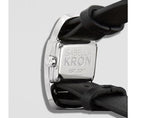 Close-up of silver finish and dual strap detailing – Isabella Kron Divaugusta Watch