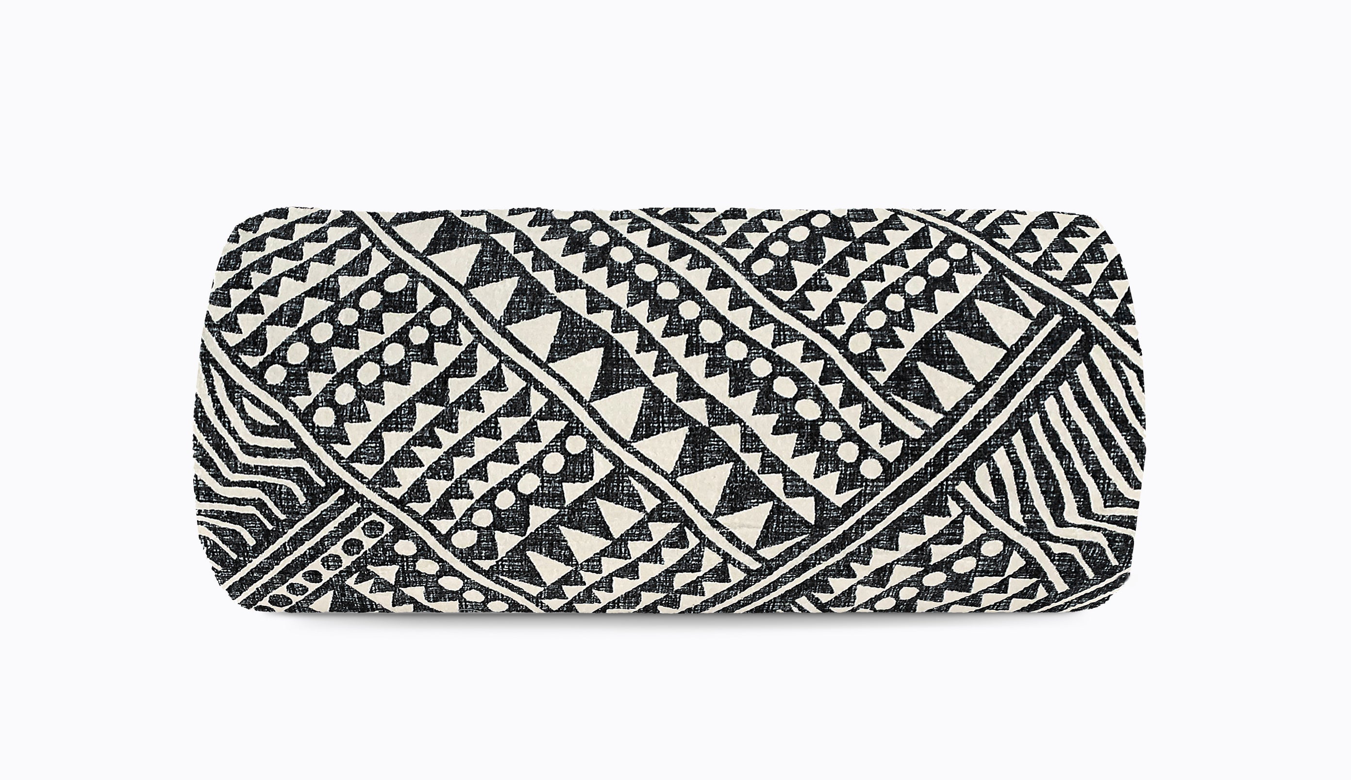 Close-up of woven cotton and graphic detail – Graffito Beach Towel by Isabella Kron
