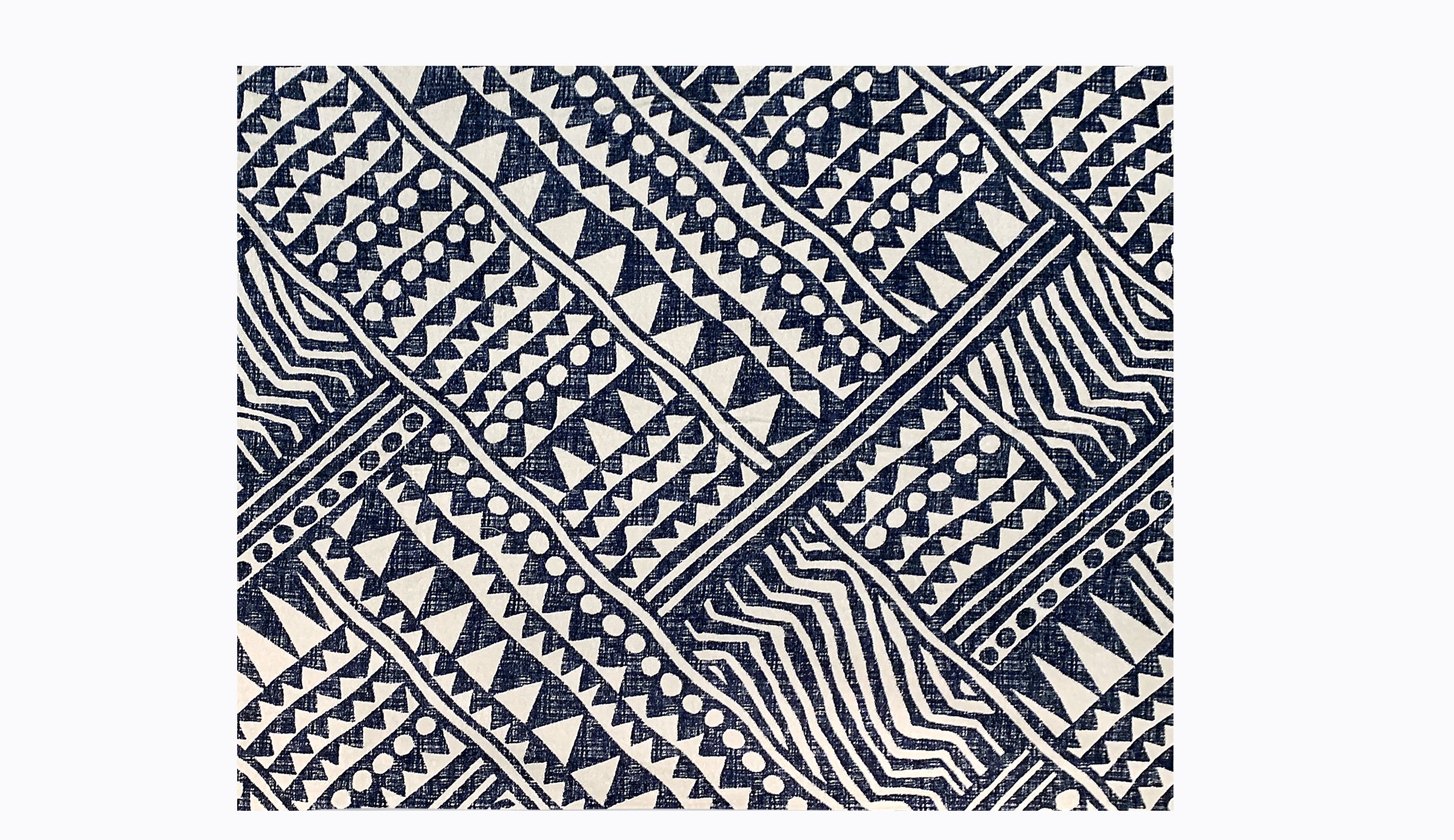 Detail shot of Graffito print and fabric texture – Isabella Kron Robe