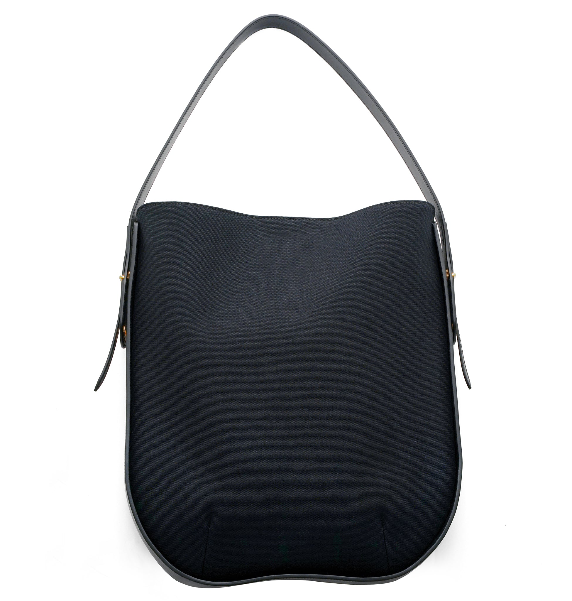 Ibbie Bag in black canvas – everyday designer bag that transitions from casual to elevated