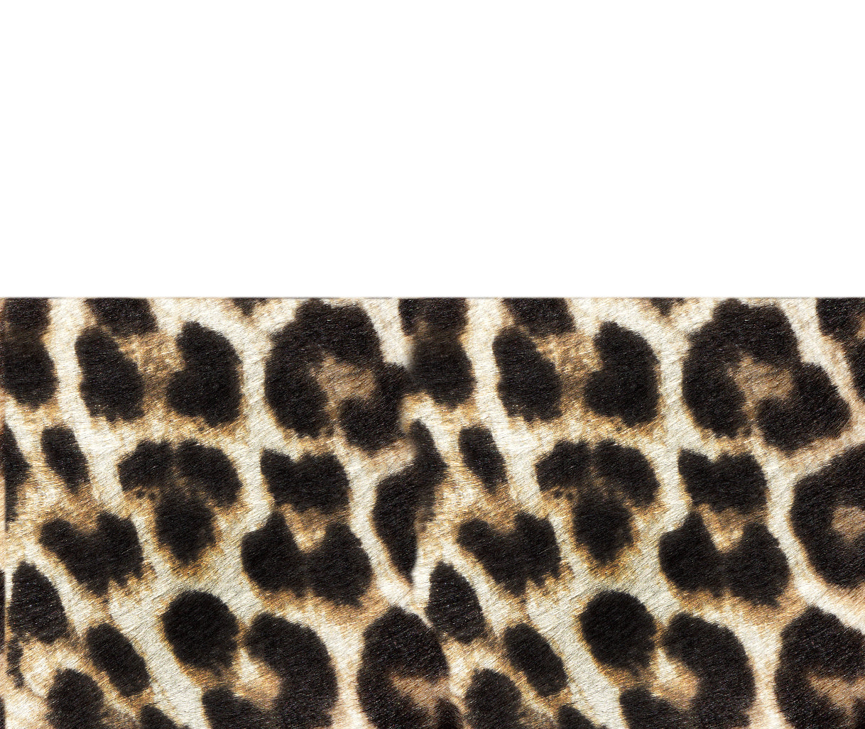 Detail of K Clutch Leopard – close-up of haircalf texture and fine Italian craftsmanship