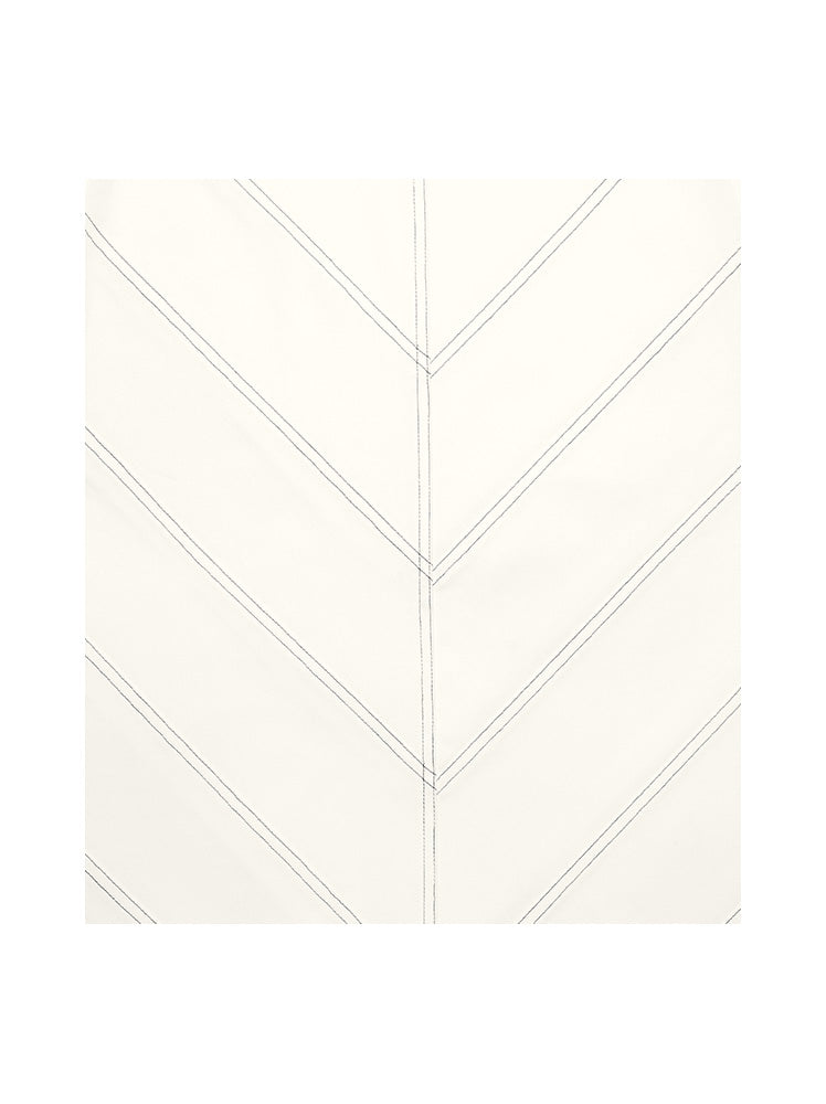 Close-up detail of cotton drill texture and waistband – Isabella Kron Warwick Skirt